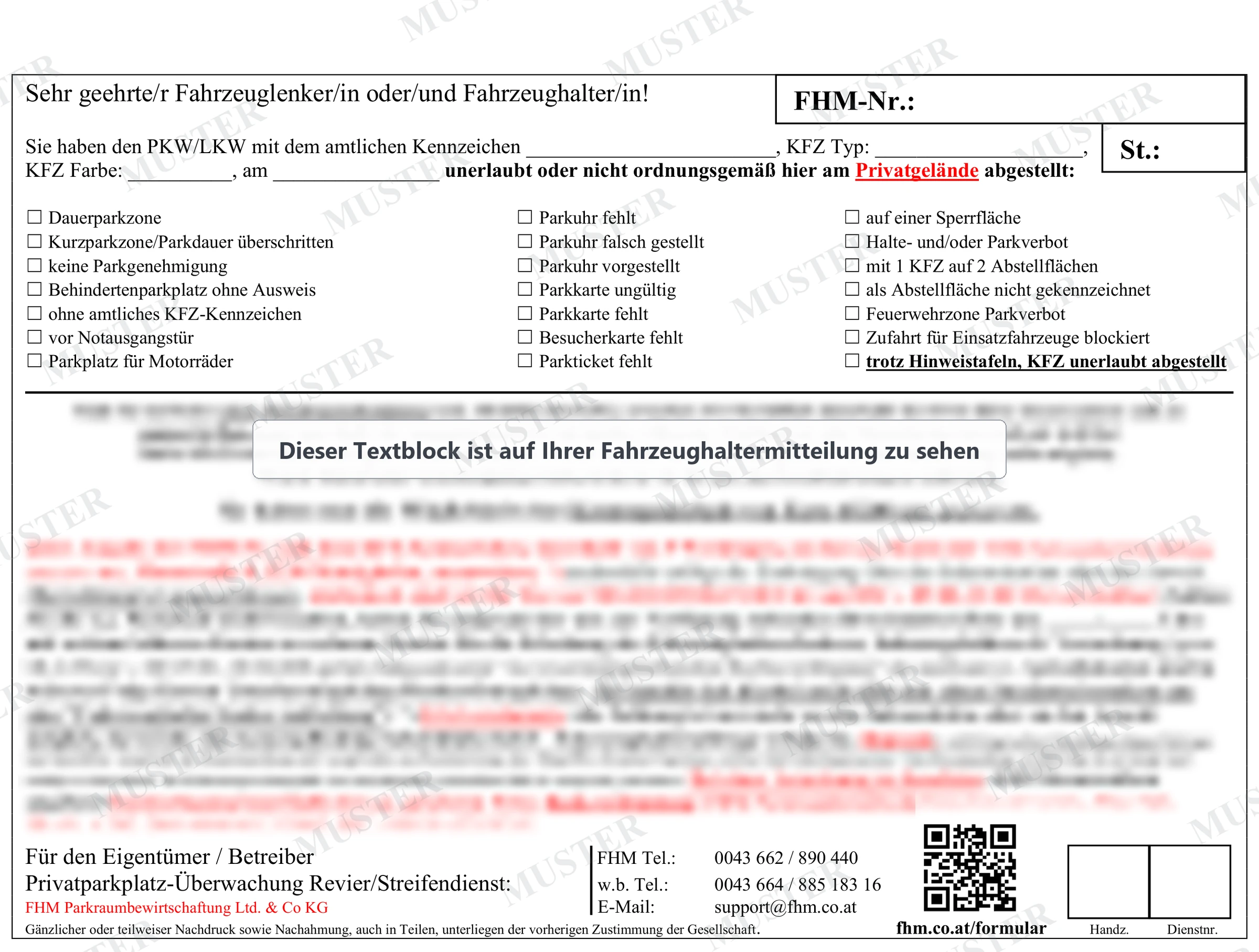 Fahrzeughaltermitteilung (Beispiel) in voller Auflösung